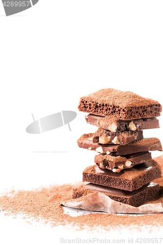 Image of Tower of milk chocolate, porous