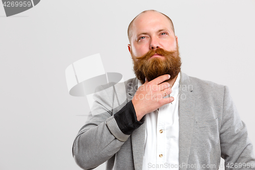 Image of Bald man with ginger beard