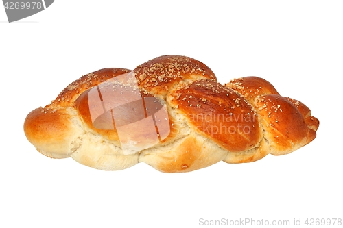 Image of Challah bun on white