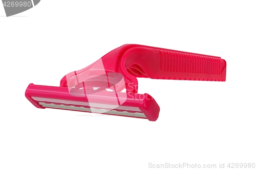 Image of Pink disposable razor