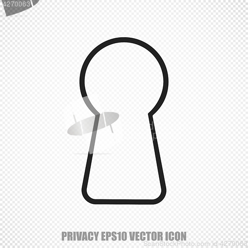 Image of Security vector Keyhole icon. Modern flat design.