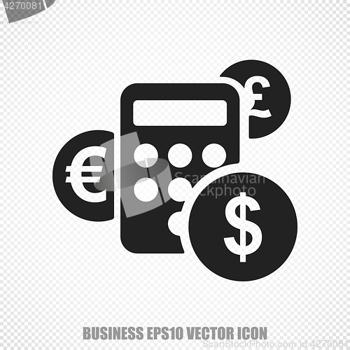 Image of Business vector Calculator icon. Modern flat design.