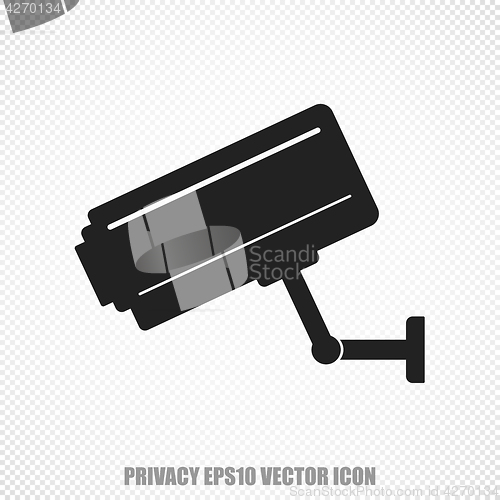 Image of Privacy vector Cctv Camera icon. Modern flat design.