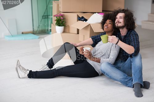 Image of Relaxing in new house