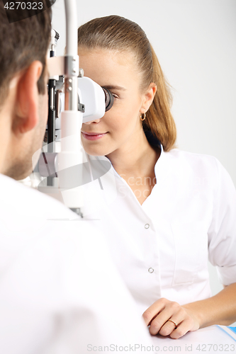 Image of Ophthalmology, eye doctors office. 