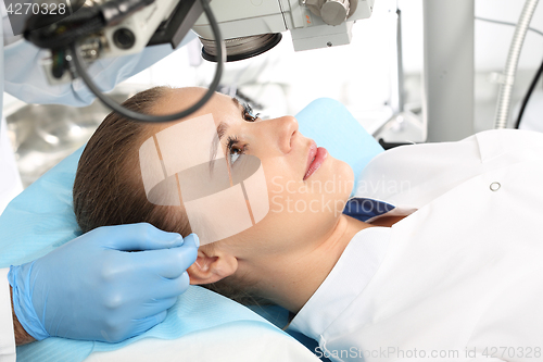 Image of Eye clinic, laser vision correction. Eye surgery, eye clinic.