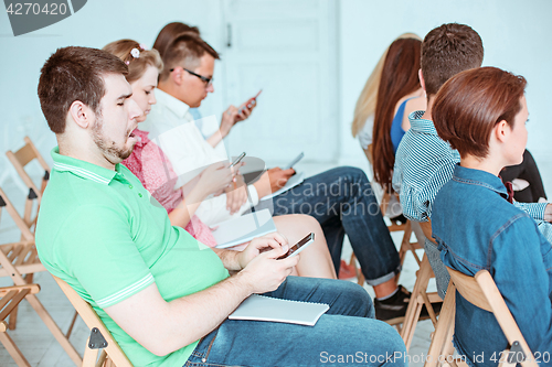 Image of The people at Business Meeting in the conference hall.