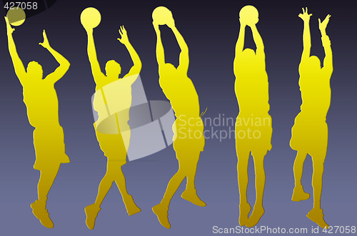 Image of Basketball players