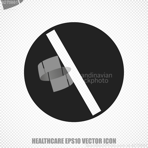 Image of Health vector Pill icon. Modern flat design.