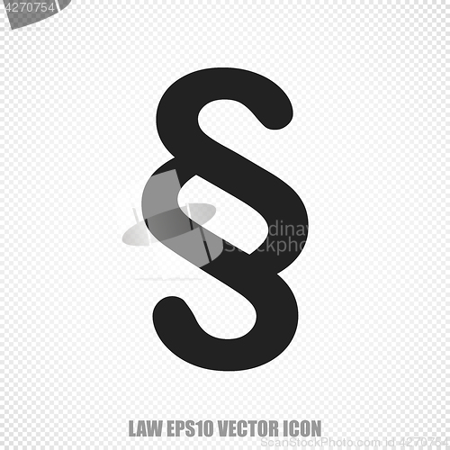 Image of Law vector Paragraph icon. Modern flat design.