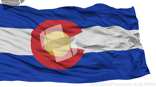 Image of Isolated Colorado Flag, USA state
