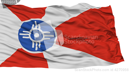 Image of Isolated Wichita City Flag, United States of America