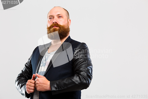 Image of Proud brutal man with beard