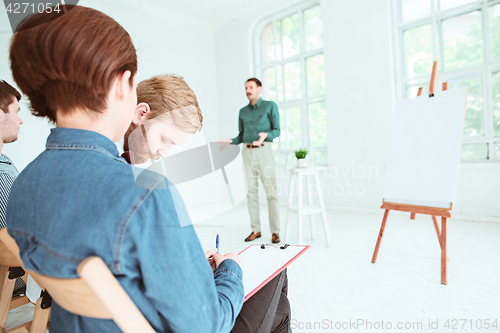 Image of The people at Business Meeting in the conference hall.