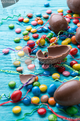 Image of Sweets, eggs made of chocolate