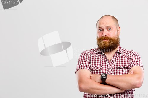 Image of Bewildered man with ginger beard