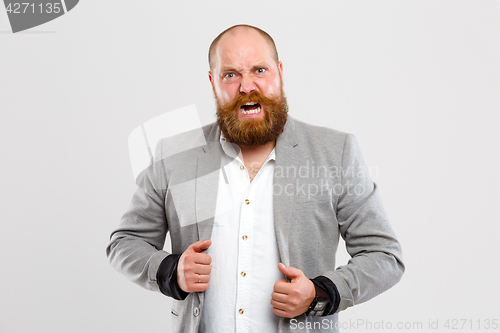 Image of Angry, screaming man with beard