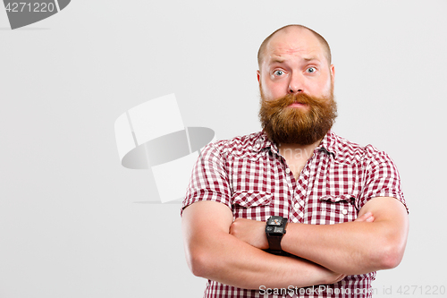 Image of Man with ginger beard , mustache