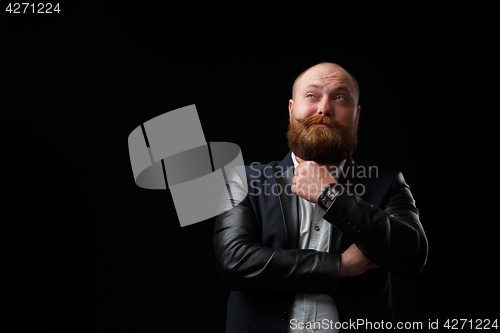 Image of Pensive man with ginger beard