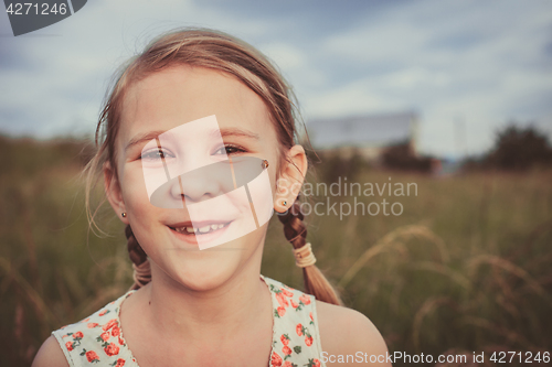 Image of portrait of a beautiful young girl