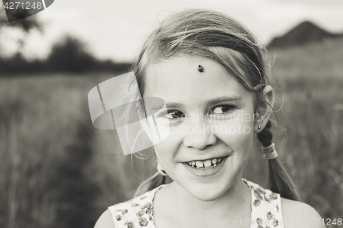 Image of portrait of a beautiful young girl