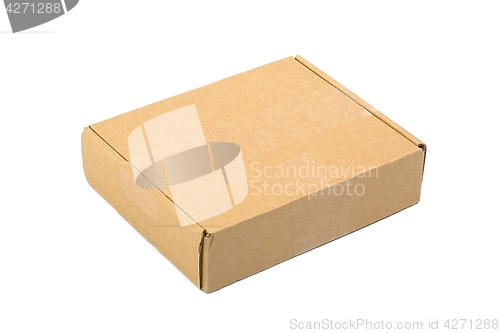 Image of Cardboard Box on White