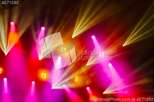 Image of Colorful Concert Lighting