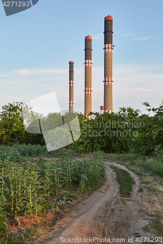 Image of Industrial Chimney Line