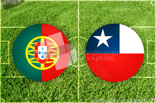 Image of Portugal vs Chile football match