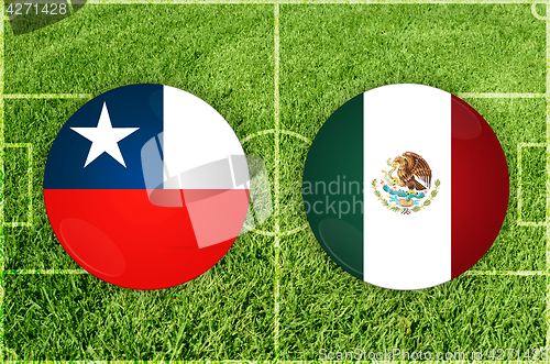 Image of Chile vs Mexico football match