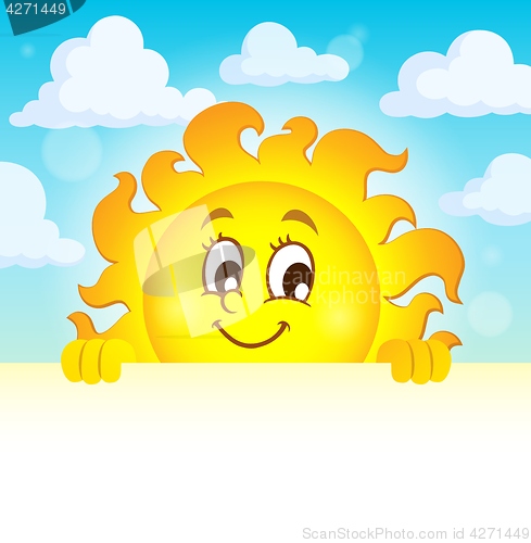 Image of Happy lurking sun theme image 1