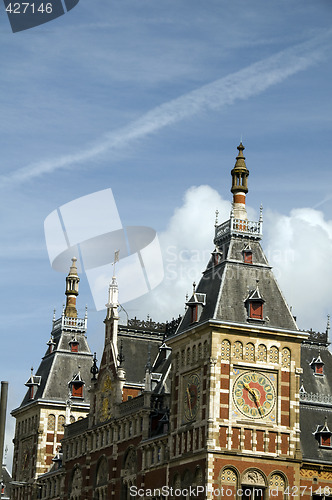 Image of detail centraal station amsterdam