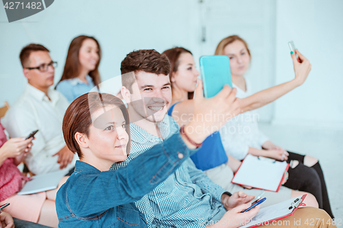 Image of The people at Business Meeting in the conference hall.