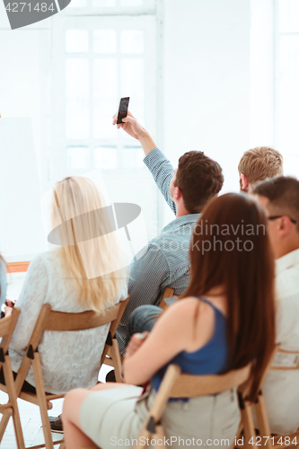 Image of The people at Business Meeting in the conference hall.