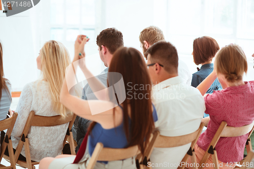 Image of The people at Business Meeting in the conference hall.