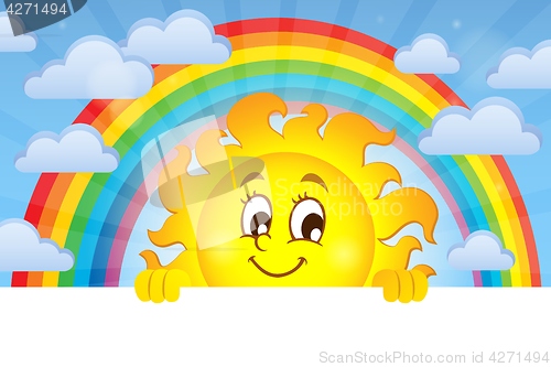 Image of Happy lurking sun theme image 3