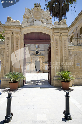 Image of entry gate vilhena palace mdina malta