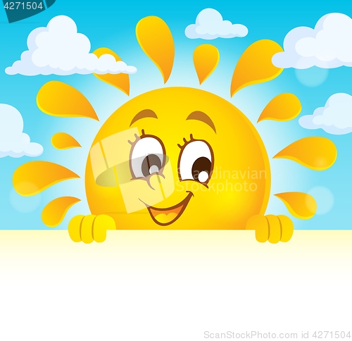 Image of Happy lurking sun theme image 4