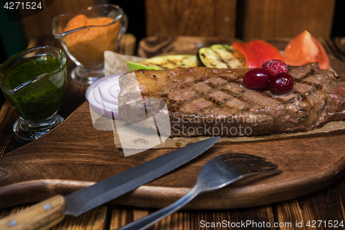 Image of grilled beef steak