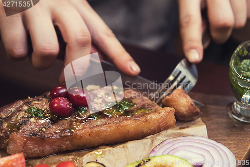 Image of grilled beef steak