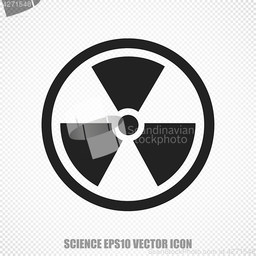 Image of Science vector Radiation icon. Modern flat design.