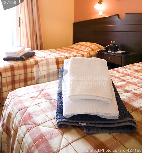 Image of greek island hotel room