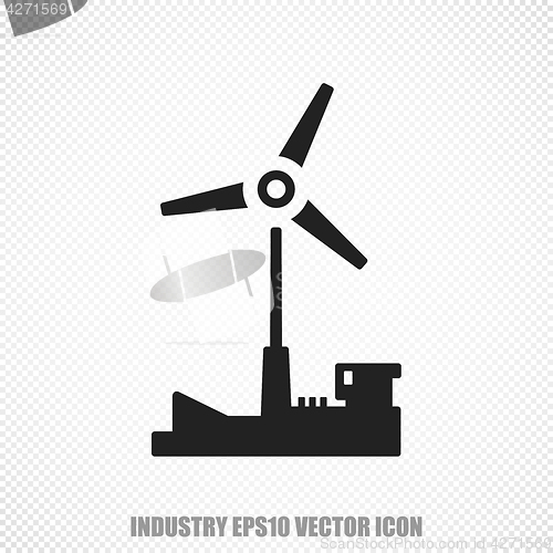 Image of Manufacuring vector Windmill icon. Modern flat design.