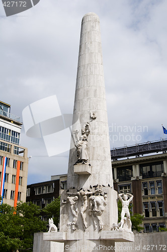 Image of national monument dam square amsterdam