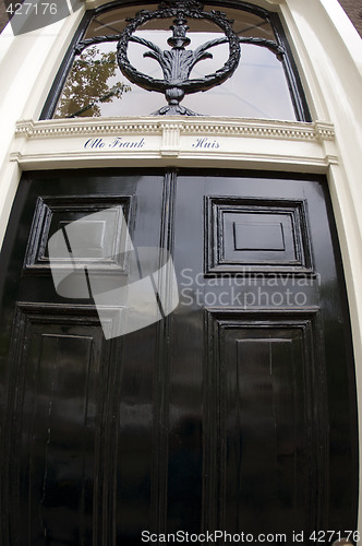 Image of entry door otto frank house amsterdam holland