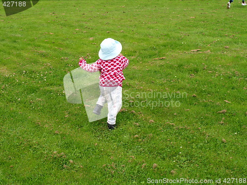 Image of running on grass