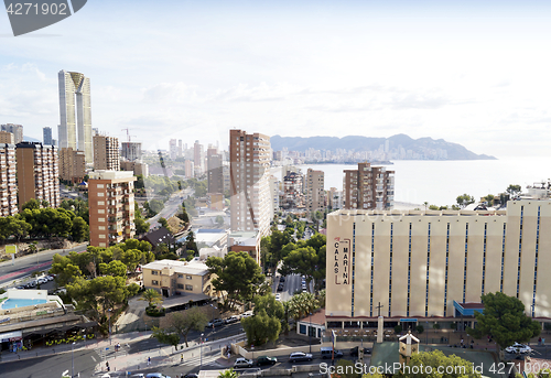 Image of Summer resort Benidorm in Spain