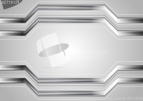 Image of Minimal abstract technology metallic background