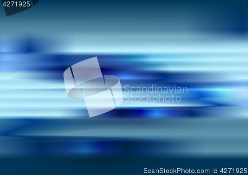 Image of Tech blue blurred stripes abstract background