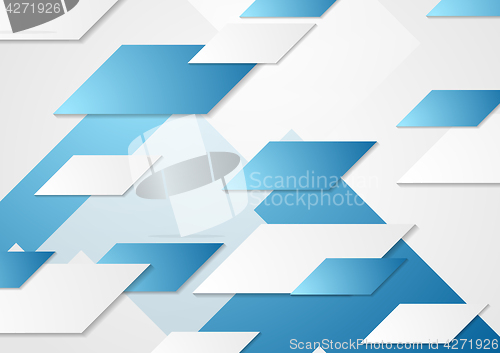 Image of Abstract tech corporate blue background